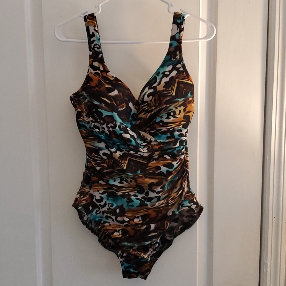 Miraclesuit Cheetah Oceanus Tummy Control Swimsuit